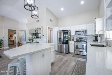 Discover the Augusta, a beautifully updated 2-bed, 2-bath home on Eagles Nest at Pebble Creek in Arizona - for sale on GolfHomes.com, golf home, golf lot