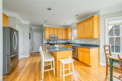 Don't miss this lovely custom brick 2-story home with 5 bedrooms on Salem Glen Country Club in North Carolina - for sale on GolfHomes.com, golf home, golf lot