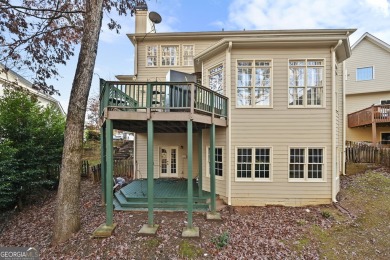 A  beautiful traditional-style home with 5 bedrooms, 4 1/2 on Horseshoe Bend Country Club in Georgia - for sale on GolfHomes.com, golf home, golf lot