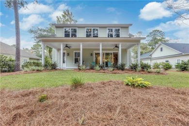 Completed in 2022, this beautiful 5 BR plus office home is on Berkeley Hall Golf Club in South Carolina - for sale on GolfHomes.com, golf home, golf lot