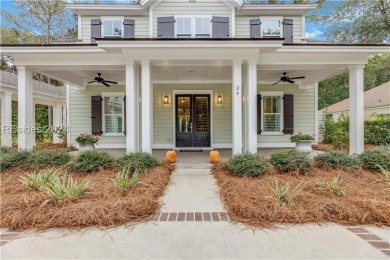 Completed in 2022, this beautiful 5 BR plus office home is on Berkeley Hall Golf Club in South Carolina - for sale on GolfHomes.com, golf home, golf lot