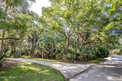 BEAUTIFUL, LUSH,  .56-ACRE LOT looking out over lagoon onto 5th on Ocean Point Golf Links in South Carolina - for sale on GolfHomes.com, golf home, golf lot