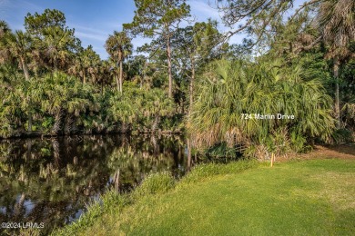 BEAUTIFUL, LUSH,  .56-ACRE LOT looking out over lagoon onto 5th on Ocean Point Golf Links in South Carolina - for sale on GolfHomes.com, golf home, golf lot