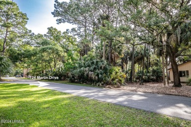 BEAUTIFUL, LUSH,  .56-ACRE LOT looking out over lagoon onto 5th on Ocean Point Golf Links in South Carolina - for sale on GolfHomes.com, golf home, golf lot