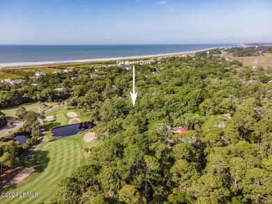 BEAUTIFUL, LUSH,  .56-ACRE LOT looking out over lagoon onto 5th on Ocean Point Golf Links in South Carolina - for sale on GolfHomes.com, golf home, golf lot