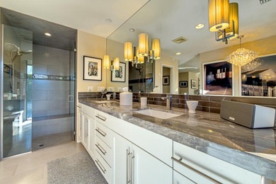 Step through the private and peaceful front courtyard into this on The Springs Country Club in California - for sale on GolfHomes.com, golf home, golf lot