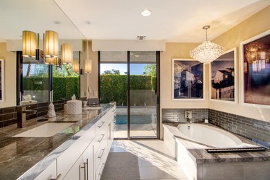 Step through the private and peaceful front courtyard into this on The Springs Country Club in California - for sale on GolfHomes.com, golf home, golf lot