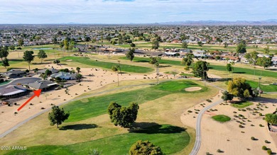 Located at the end of a quiet cul-de-sac on the 8th hole of the on Sun City Lakes West and East in Arizona - for sale on GolfHomes.com, golf home, golf lot