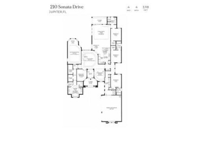 Welcome home to this immaculate 4-bedroom, 4 Bath, one-story on Jupiter Country Club in Florida - for sale on GolfHomes.com, golf home, golf lot