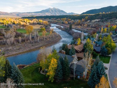 Roaring Fork River and Mount Sopris views envelop this on Aspen Glen Club in Colorado - for sale on GolfHomes.com, golf home, golf lot