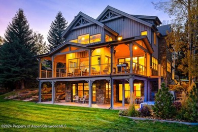 Roaring Fork River and Mount Sopris views envelop this on Aspen Glen Club in Colorado - for sale on GolfHomes.com, golf home, golf lot