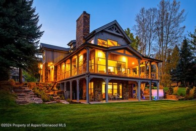 Roaring Fork River and Mount Sopris views envelop this on Aspen Glen Club in Colorado - for sale on GolfHomes.com, golf home, golf lot