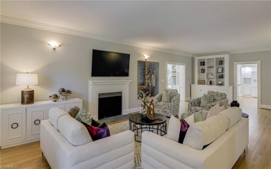 Classic white brick beauty nestled on the 16th fairway of Forest on Forest Oaks Country Club in North Carolina - for sale on GolfHomes.com, golf home, golf lot