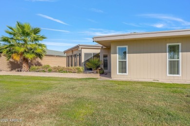 This charming 2-bedroom, 2-bathroom home spans 1,628 sqft and is on Sun City Riverview Golf Course in Arizona - for sale on GolfHomes.com, golf home, golf lot