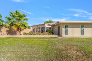 This charming 2-bedroom, 2-bathroom home spans 1,628 sqft and is on Sun City Riverview Golf Course in Arizona - for sale on GolfHomes.com, golf home, golf lot