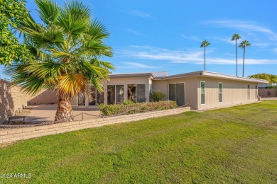 This charming 2-bedroom, 2-bathroom home spans 1,628 sqft and is on Sun City Riverview Golf Course in Arizona - for sale on GolfHomes.com, golf home, golf lot