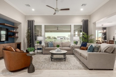 This beautiful Tesoro model is nearly new and is situated on a on Tuscany Falls At Pebble Creek in Arizona - for sale on GolfHomes.com, golf home, golf lot