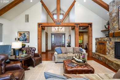 One of a kind custom built timber frame lodge style home. Gated on Creekside Golf Course in Oregon - for sale on GolfHomes.com, golf home, golf lot