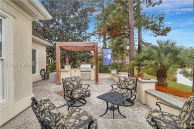 Incredible view from this move-in ready home, situated on a on Hampton Hall Club in South Carolina - for sale on GolfHomes.com, golf home, golf lot