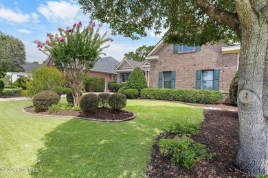 This custom-built all brick home is beautifully positioned along on Members Club At St. James Plantation in North Carolina - for sale on GolfHomes.com, golf home, golf lot