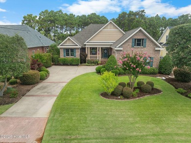 This custom-built all brick home is beautifully positioned along on Members Club At St. James Plantation in North Carolina - for sale on GolfHomes.com, golf home, golf lot