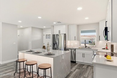Completely remodeled home with beautiful new LVP flooring on Sunland Village Golf Club in Arizona - for sale on GolfHomes.com, golf home, golf lot