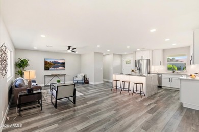 Completely remodeled home with beautiful new LVP flooring on Sunland Village Golf Club in Arizona - for sale on GolfHomes.com, golf home, golf lot