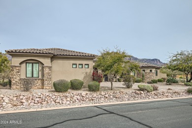 MOUNTAIN VIEWS, CONTEMPORARY STYLE, SPACIOUS LAYOUT, DESERT on Superstition Mountain Club - Lost Gold in Arizona - for sale on GolfHomes.com, golf home, golf lot