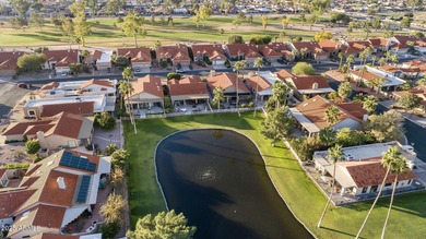 This beautiful Cimarron model with LAKE VIEW is located in the on Sun Lakes Country Club in Arizona - for sale on GolfHomes.com, golf home, golf lot