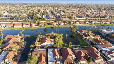This beautiful Cimarron model with LAKE VIEW is located in the on Sun Lakes Country Club in Arizona - for sale on GolfHomes.com, golf home, golf lot
