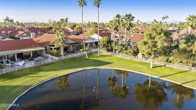 This beautiful Cimarron model with LAKE VIEW is located in the on Sun Lakes Country Club in Arizona - for sale on GolfHomes.com, golf home, golf lot