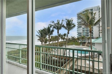 This stunning Oceanfront 3-bedroom, 2.5-bath end unit condo on Island Dunes Country Club in Florida - for sale on GolfHomes.com, golf home, golf lot