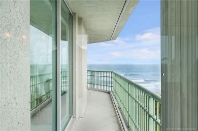 This stunning Oceanfront 3-bedroom, 2.5-bath end unit condo on Island Dunes Country Club in Florida - for sale on GolfHomes.com, golf home, golf lot