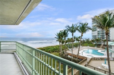 This stunning Oceanfront 3-bedroom, 2.5-bath end unit condo on Island Dunes Country Club in Florida - for sale on GolfHomes.com, golf home, golf lot
