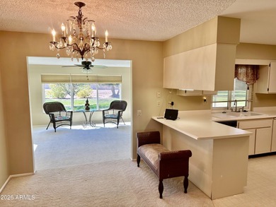 Charming Gemini move-in-ready, freshly painted, light and bright on PalmBrook Country Club in Arizona - for sale on GolfHomes.com, golf home, golf lot