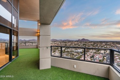 Unparalleled views await from this extraordinary penthouse on on Phoenix Country Club in Arizona - for sale on GolfHomes.com, golf home, golf lot