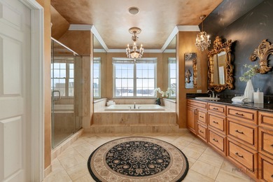 A truly breathtaking all-brick estate offering 4 bedrooms and 3 on Hawthorn Woods Country Club in Illinois - for sale on GolfHomes.com, golf home, golf lot