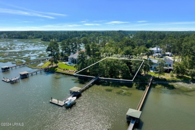 Unique offering as the ONLY available homesite with private dock on Berkeley Hall Golf Club in South Carolina - for sale on GolfHomes.com, golf home, golf lot