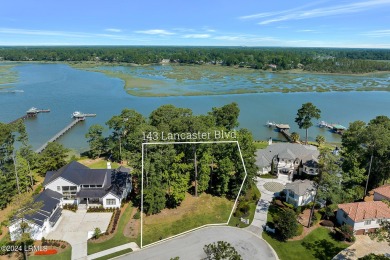 Unique offering as the ONLY available homesite with private dock on Berkeley Hall Golf Club in South Carolina - for sale on GolfHomes.com, golf home, golf lot