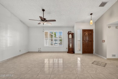 Check out this charming 2-bedroom, 2-bath split floorplan home on Westbrook Village Golf Club in Arizona - for sale on GolfHomes.com, golf home, golf lot