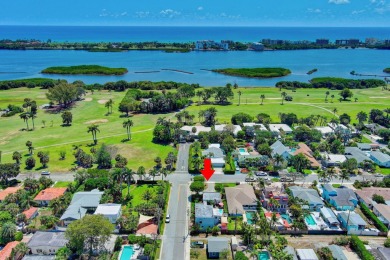This Mediterranean home sits on a corner lot in the northern end on Lake Worth Municipal Golf Course in Florida - for sale on GolfHomes.com, golf home, golf lot