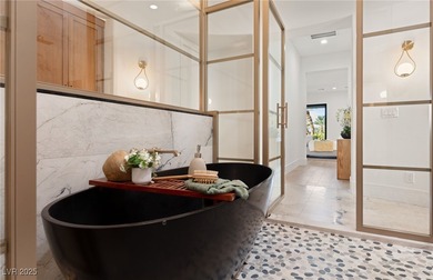 Discover a reimagined luxury masterpiece in guard-gated on TPC Las Vegas in Nevada - for sale on GolfHomes.com, golf home, golf lot