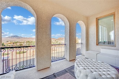 Guard gated with stunning Strip and mountain views! Boasting on Tuscany Golf Club in Nevada - for sale on GolfHomes.com, golf home, golf lot