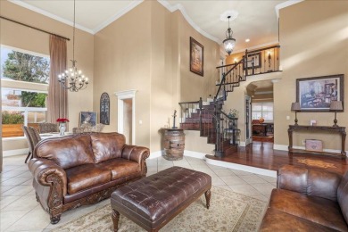 Discover luxurious living in this meticulously upgraded estate on Ridgemark Golf and Country Club in California - for sale on GolfHomes.com, golf home, golf lot