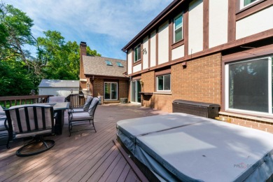Welcome to this exceptional 5-bedroom, 4.1-bathroom residence on Hillcrest Country Club in Illinois - for sale on GolfHomes.com, golf home, golf lot