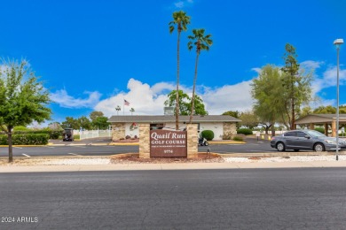 See this charming Woodbury model nestled in the desirable Quail on Quail Run Golf Course in Arizona - for sale on GolfHomes.com, golf home, golf lot