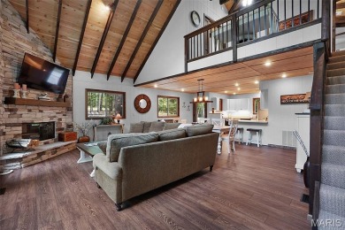 Completed in March 2025, this nearly brand-new chalet features on Innsbrook Resort Golf Course in Missouri - for sale on GolfHomes.com, golf home, golf lot