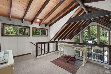 Completed in March 2025, this nearly brand-new chalet features on Innsbrook Resort Golf Course in Missouri - for sale on GolfHomes.com, golf home, golf lot