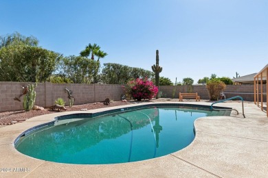 Welcome to this beautifully designed single-level home featuring on Sun City Lakes West and East in Arizona - for sale on GolfHomes.com, golf home, golf lot