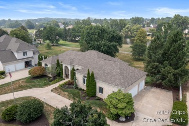 All brick custom built 4500 sqft  5 bedroom, 3.5 bath walk-out on Stone Water Country Club in Michigan - for sale on GolfHomes.com, golf home, golf lot